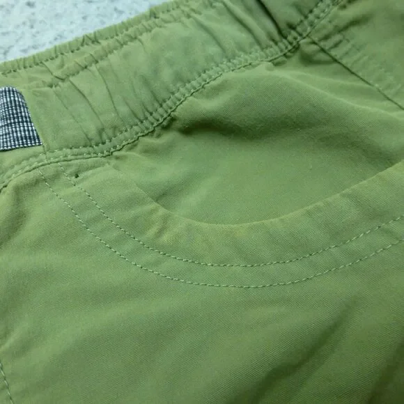 The North Face Shorts Womens Large Green Belted Hiking Outdoor Pockets - Picture 7 of 12